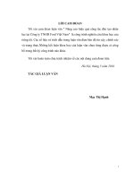 Nâng cao hiệu quả công tác đào tạo nhân lực tại công ty TNHH ford việt nam 