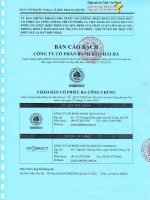 Bản cáo bạch - Công ty Cổ phần Bánh kẹo Hải Hà