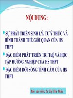 Đặc điểm tâm lý học sinh THPT