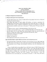 Báo cáo thường niên năm 2015 - CTCP Suất ăn công nghiệp Atesco