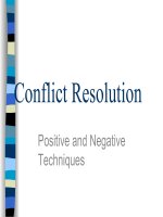 Kỹ năng quản lý xung đột Conflict Resolution