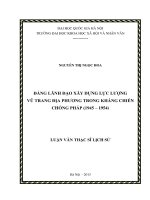 Đảng lãnh đạo xây dựng lực lượng vũ trang địa phương trong kháng chiến chống pháp (1945   1954) 
