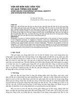 Vấn đề bản sắc dân tộc và quá trình hội nhập