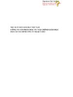 Báo cáo tài chính công ty mẹ quý 1 năm 2013 - Công ty Cổ phần Đầu tư Tài chính Giáo dục