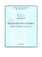 Bản cáo bạch - Công ty Cổ phần Tập đoàn Đức Long Gia Lai