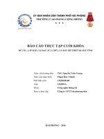 ĐỀ tài  lắp ráp, cài đặt, sửa CHỮA và bảo TRÌ THIẾT bị máy TÍNH 