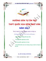Hướng dẫn tự ôn thi THPT quốc gia môn ngữ văn năm 2017 hay nhất