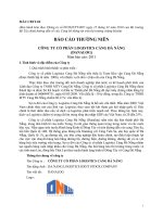 Báo cáo thường niên năm 2011 - Công ty cổ phần Logistic Cảng Đà Nẵng