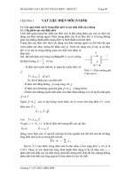 031   bài GIẢNG vật LIỆU kỹ THUẬT điện – điện tử   CHƯƠNG 3 vật LIỆU điện môi