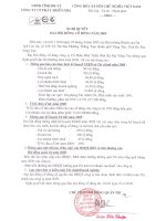 Nghị quyết đại hội cổ đông ngày 05-04-2009 - Công ty Cổ phần Phát triển nhà Bà Rịa-Vũng Tàu