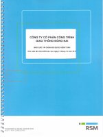 Báo cáo tài chính năm 2015 (đã kiểm toán) - Công ty cổ phần Công trình Giao thông Đồng Nai