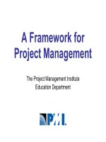 A framework for project management