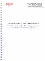Báo cáo tài chính quý 2 năm 2013 (đã soát xét) - Công ty cổ phần Đầu tư và Phát triển Cảng Đình Vũ