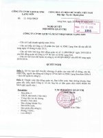 Nghị quyết Hội đồng Quản trị - Công ty Cổ phần Du lịch và Xuất nhập khẩu Lạng Sơn