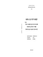 Luận văn nâng cao hiệu quả sản xuất kinh doanh tại công ty TNHH thương mại và dịch vụ hàn việt 