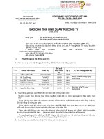 Báo cáo tình hình quản trị công ty - Công ty Cổ phần Đầu tư Phát triển - Xây dựng số 2