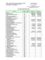 Báo cáo tài chính quý 1 năm 2012 - Công ty Cổ phần Thương mại Dịch vụ Vận tải Xi măng Hải Phòng