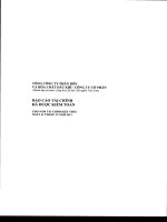 Báo cáo tài chính công ty mẹ năm 2011 (đã kiểm toán) - Tổng Công ty Phân bón và Hóa chất Dầu khí-CTCP