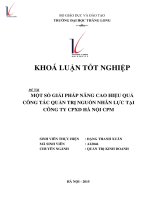 Luận văn một số giải pháp nâng cao hiệu quả công tác quản trị nguồn nhân lực tại công ty CPXD hà nội CPM 