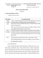 Báo cáo thường niên năm 2011 - Công ty Cổ phần Thương mại Bia Hà Nội