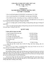 Nghị quyết Đại hội cổ đông thường niên năm 2010 - Công ty Cổ phần Du lịch Đắk Lắk