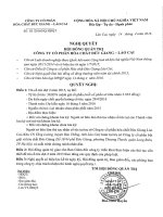 Nghị quyết Hội đồng Quản trị - CTCP Hóa chất Đức Giang – Lào Cai