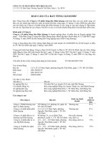 Báo cáo tài chính hợp nhất năm 2009 (đã kiểm toán) - Công ty Cổ phần Bóng đèn Điện Quang