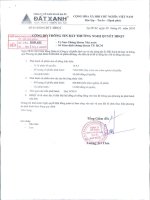 Nghị quyết Hội đồng Quản trị ngày 8-1-2010 - Công ty Cổ phần Dịch vụ và Xây dựng Địa ốc Đất Xanh