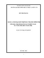 Đảng lãnh đạo kết hợp đấu tranh chính trị với đấu tranh quân sự ở miền nam từ năm 1961 đến năm 1968 