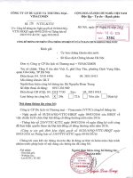 Nghị quyết Hội đồng Quản trị - CTCP Du lịch và Thương mại – Vinacomin