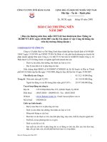 Báo cáo thường niên năm 2007 - Công ty Cổ phần Dịch vụ Ô tô Hàng Xanh