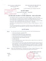 Nghị quyết Hội đồng Quản trị ngày 16-12-2010 - Công ty Cổ phần Thương mại - Dịch vụ Bến Thành