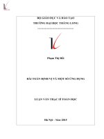 Bài toán định vị và một số ứng dụng 