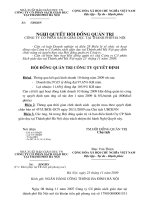 Nghị quyết Hội đồng Quản trị ngày 23-11-2009 - Công ty Cổ phần Sách Giáo dục tại Tp.Hà Nội