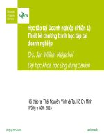 Học tập tại Doanh nghiệp (Phần 1)Thiết kế chương trình học tập tại doanh nghiệp