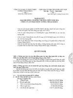 Nghị quyết Đại hội cổ đông thường niên - Công ty Cổ phần Đầu tư Phát triển Cường Thuận IDICO