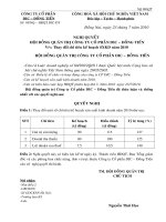 Nghị quyết Hội đồng Quản trị ngày 23-7-2010 - Công ty Cổ phần DIC - Đồng Tiến