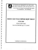 Báo cáo tài chính hợp nhất quý 4 năm 2009 - Tổng Công ty Phân bón và Hóa chất Dầu khí-CTCP