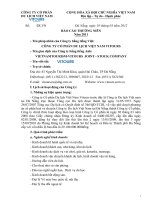 Báo cáo thường niên năm 2011 - Công ty Cổ phần Du lịch Việt Nam Vitours