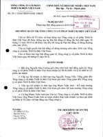 Nghị quyết Hội đồng Quản trị - Tổng Công ty cổ phần Thiết bị điện Việt Nam