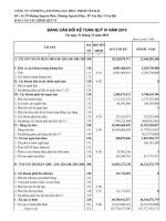 Báo cáo tài chính quý 4 năm 2010 - Công ty Cổ phần Lâm Nông sản Thực phẩm Yên Bái