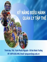Kỹ năng điều hành quản lý tập thể