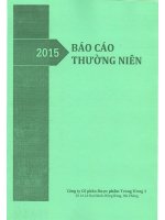 Báo cáo thường niên năm 2015 - Công ty Cổ phần Dược phẩm Trung ương 3