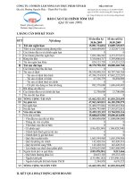 Báo cáo tài chính quý 3 năm 2009 - Công ty Cổ phần Lâm Nông sản Thực phẩm Yên Bái