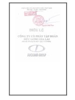 Bản điều lệ - Công ty Cổ phần Tập đoàn Đức Long Gia Lai