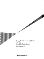 Báo cáo tài chính năm 2011 (đã kiểm toán) - Công ty Cổ phần Quản lý Quỹ Đối tác Toàn Cầu