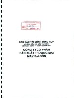 Báo cáo tài chính công ty mẹ quý 2 năm 2011 (đã soát xét) - Công ty Cổ phần Sản xuất Thương mại May Sài Gòn