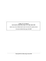 Báo cáo tài chính hợp nhất năm 2007 (đã kiểm toán) - Công ty cổ phần Đầu tư Căn nhà Mơ ước
