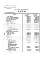 Báo cáo tài chính quý 3 năm 2009 - Công ty Cổ phần Sách - Thiết bị trường học Hà Tĩnh