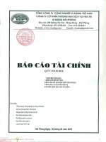 Báo cáo tài chính quý 1 năm 2016 - Công ty Cổ phần Thương mại Dịch vụ Vận tải Xi măng Hải Phòng